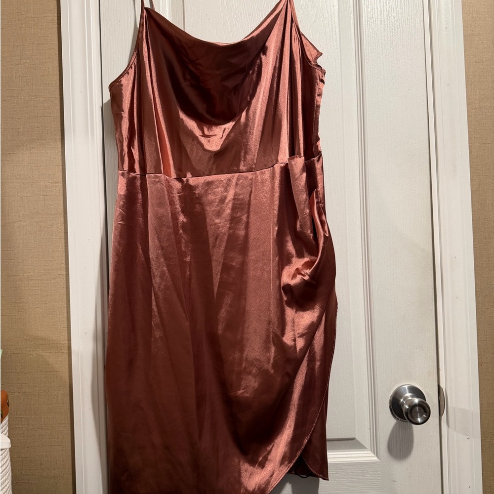 Sleek Satin Slip Dress
